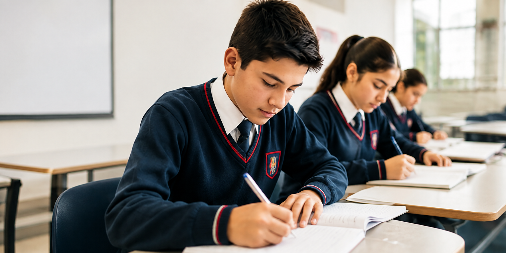 Estudiantes del Colegio San Agustín de los Olivos